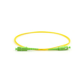 Yellow Single Mode Optical Patch Cord / PVC Sc Apc Patch Cord 3 Meter