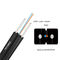 4 Core Fiber Optic Cable G657 Ftth Drop Cable With Messenger Wire GJYXCH