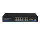 Gigabit 8PoE+4GE+4SFP 8 Port Poe Managed Switch For Security System / VOIP Solution